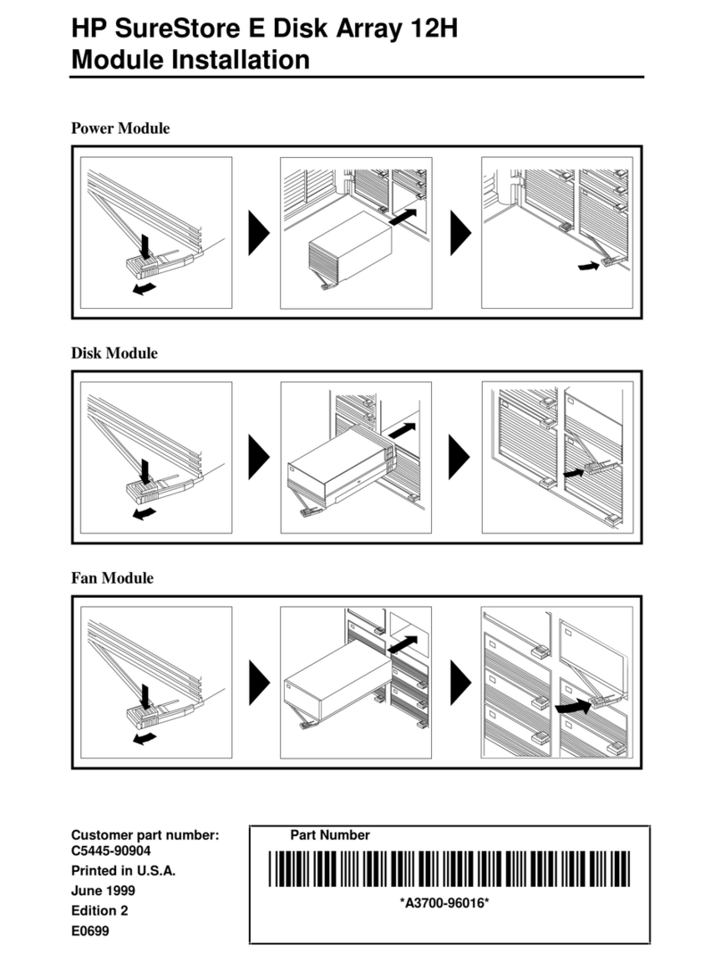 HP Surestore Disk Array 12h - And FC60 Assembly instructions HP Surestore Disk Array 12h - And FC60 Assembly instructions
