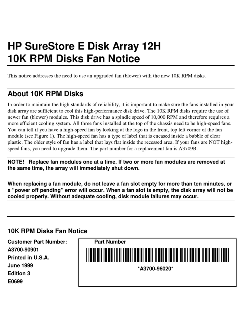 HP Surestore Disk Array 12h - And FC60 Operation and maintenance manual HP Surestore Disk Array 12h - And FC60 Operation and maintenance manual