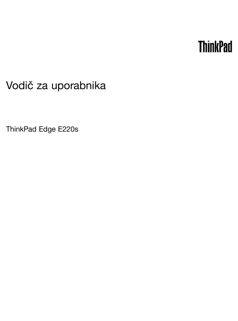 Lenovo ThinkPad Edge E220s Vodič za uporabnika
