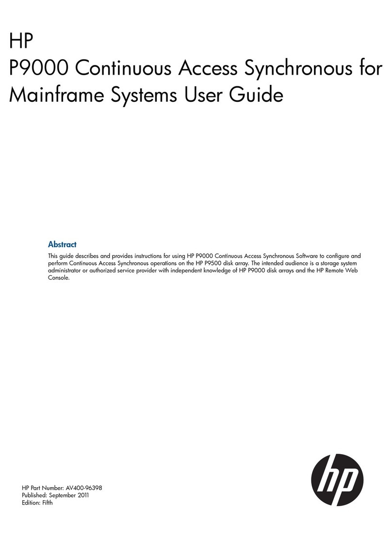 HP HPE XP P9500 User manual