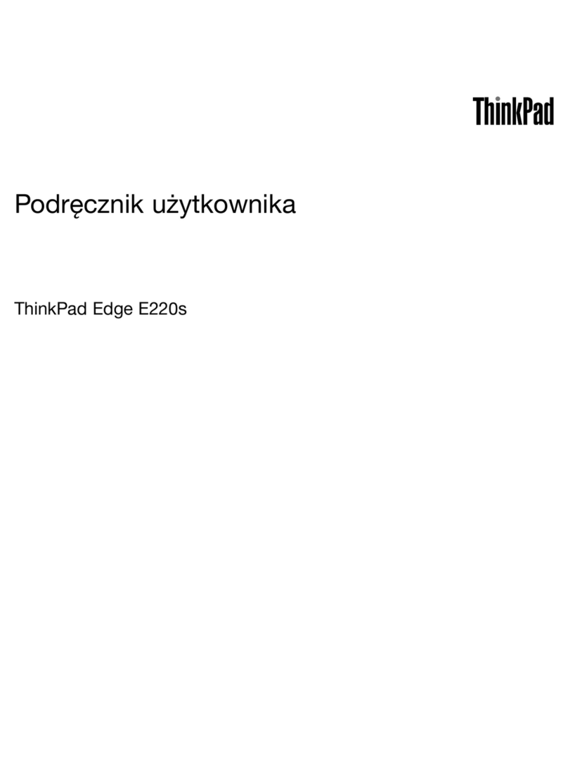 Lenovo ThinkPad Edge E220s Podręcznik użytkownika