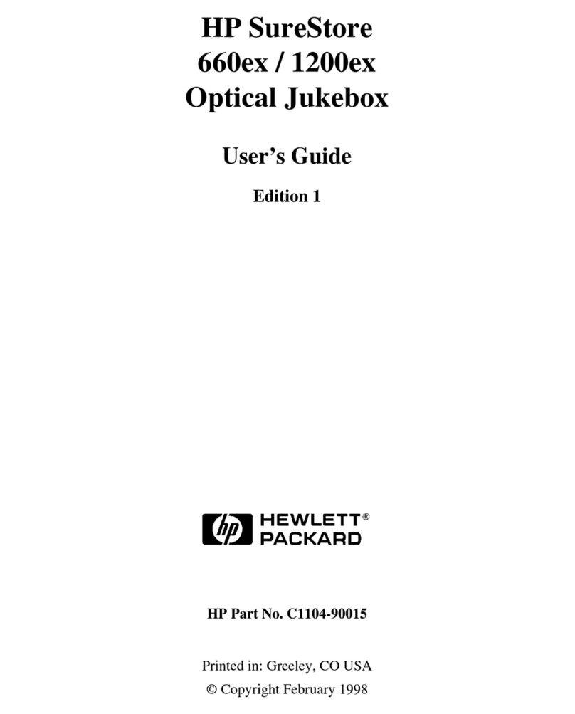 HP Surestore 1200ex - Optical Jukebox User manual