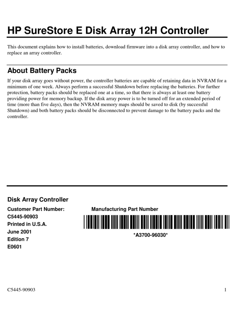 HP Surestore Disk Array 12h - And FC60 User manual