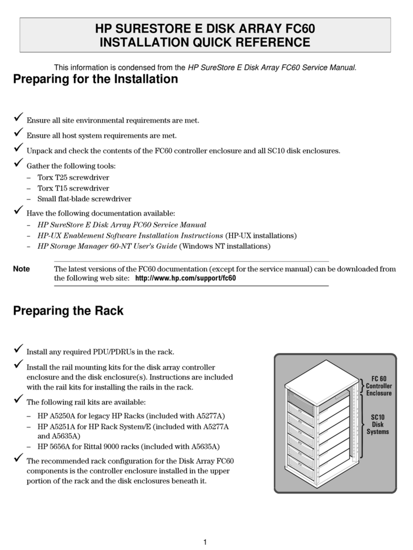 HP Surestore Disk Array 12h - And FC60 User manual