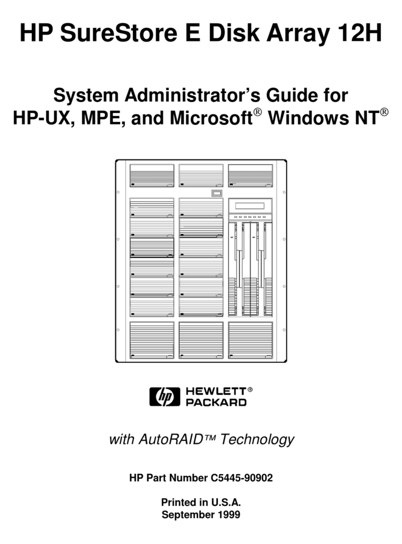 HP Surestore Disk Array 12h - And FC60 System administrator guide