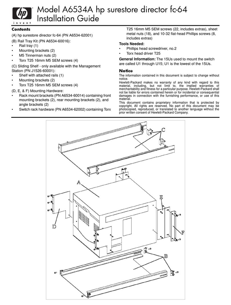 HP Surestore 64 - Director Switch User manual