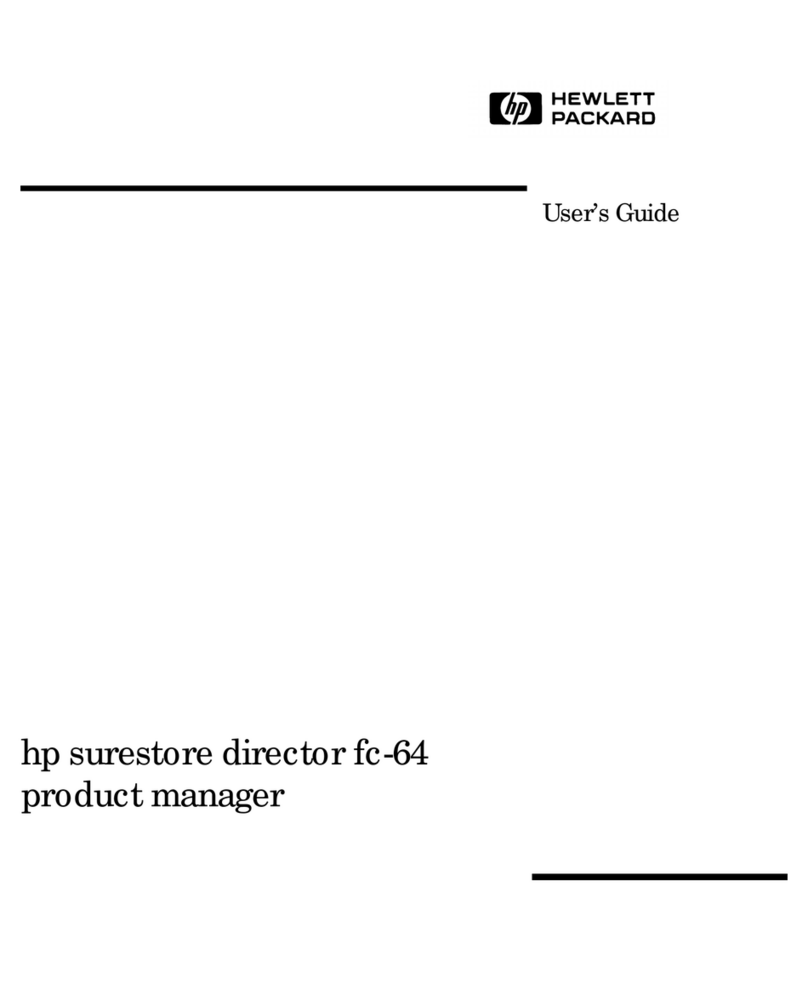 HP Surestore 64 - Director Switch User manual HP Surestore 64 - Director Switch User manual