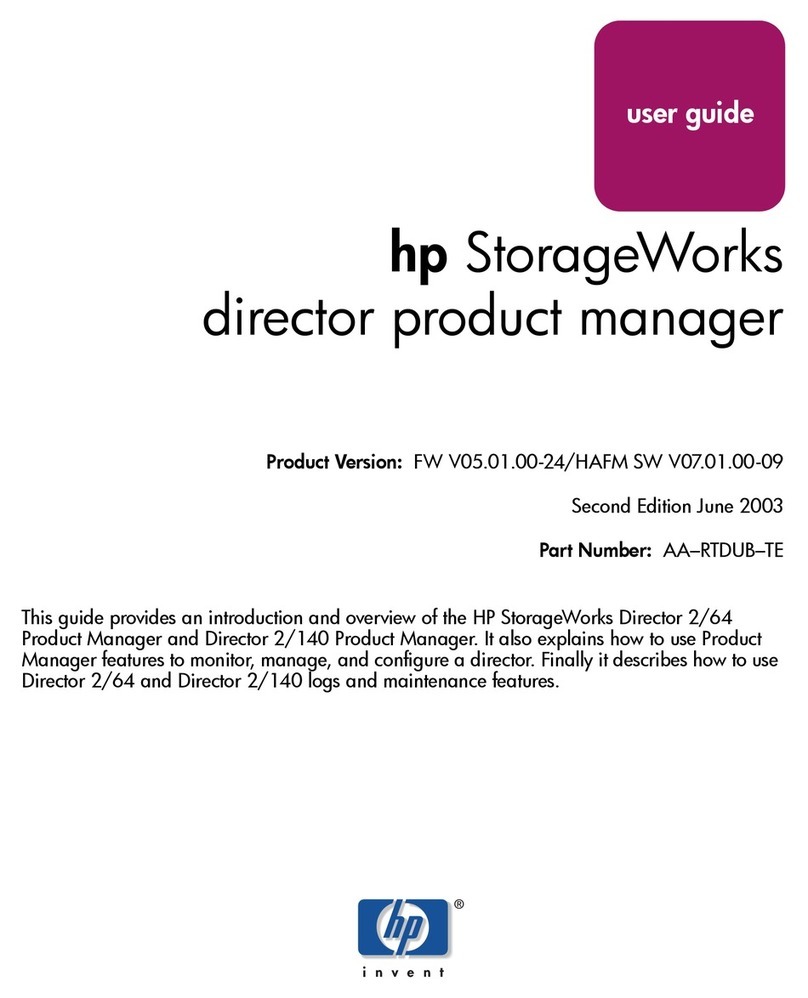 HP Surestore 64 - Director Switch User manual