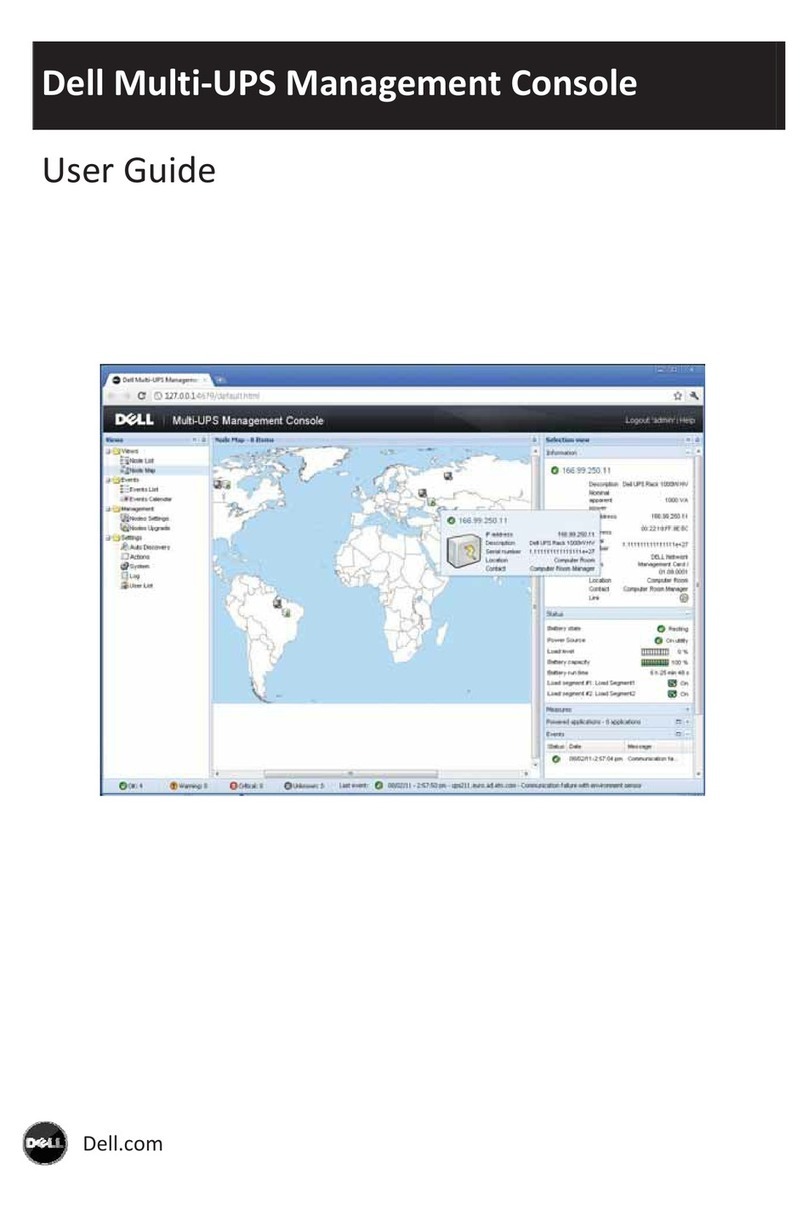 Dell PowerEdge UPS 500T User manual