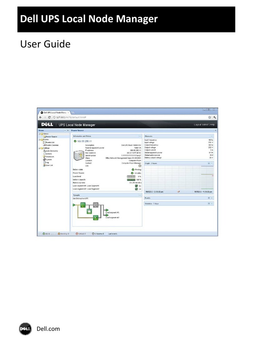 Dell PowerEdge UPS 500T User manual