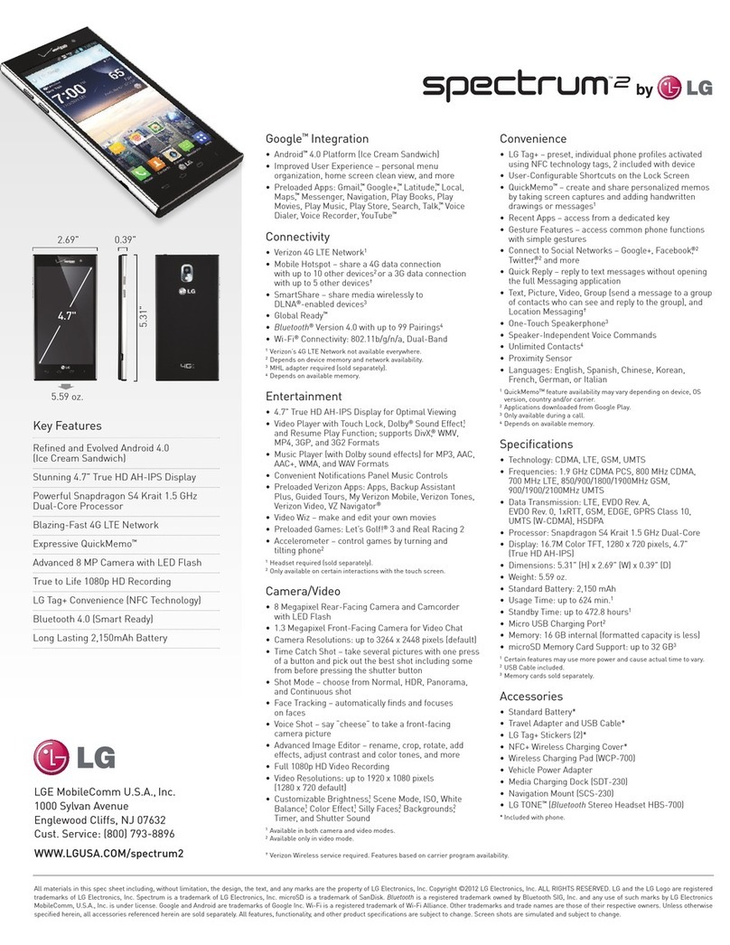 LG Spectrum VS930 User manual