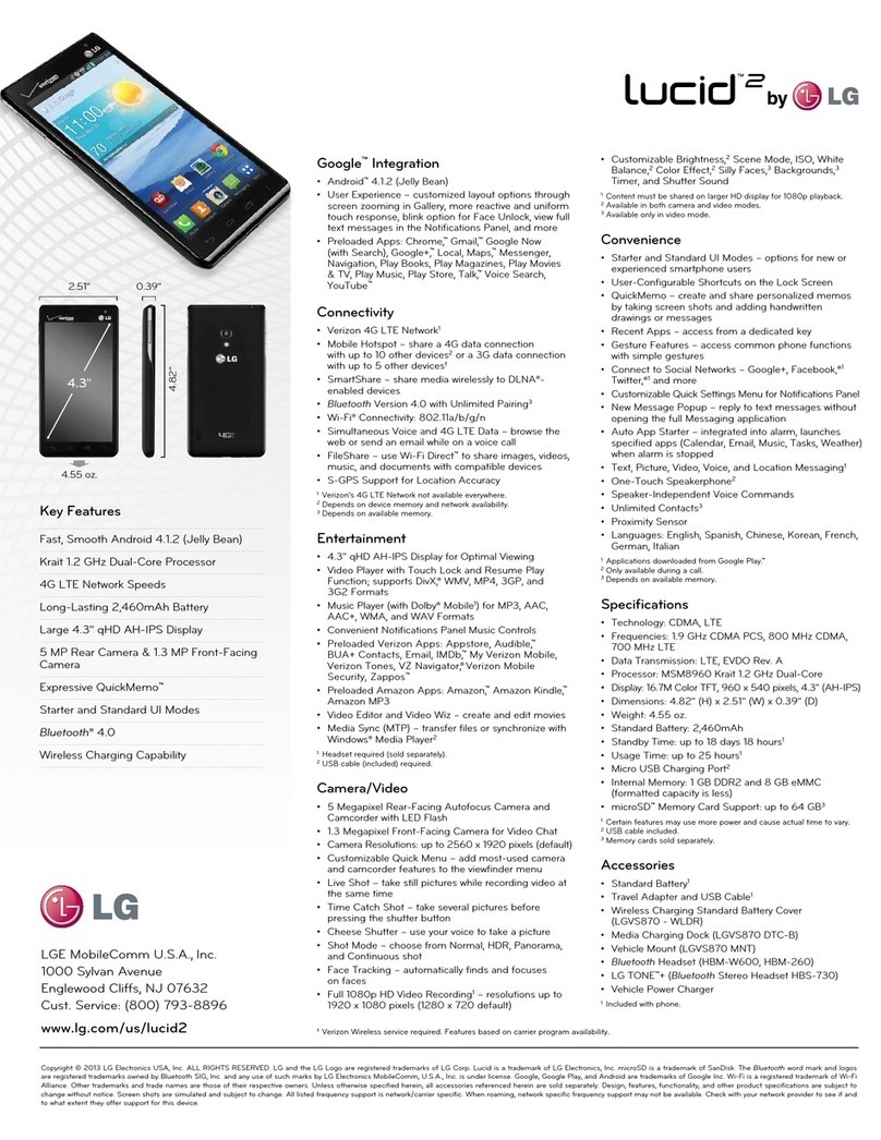 LG VS870 User manual