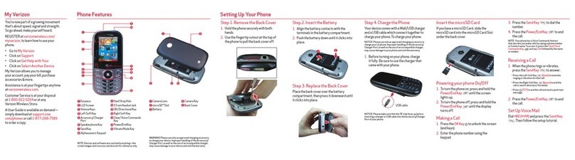 LG VERIZON VN251S User manual