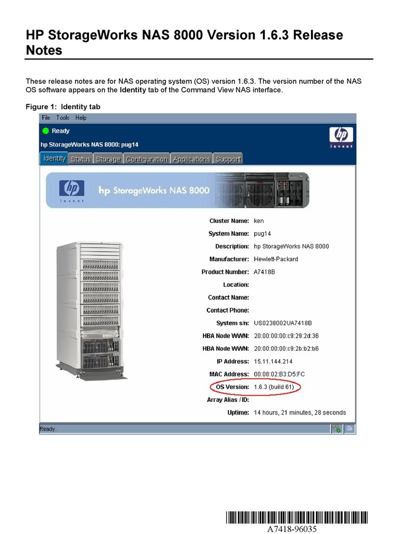 HP StorageWorks NAS 8000 - Version 1.6.X Instruction Manual