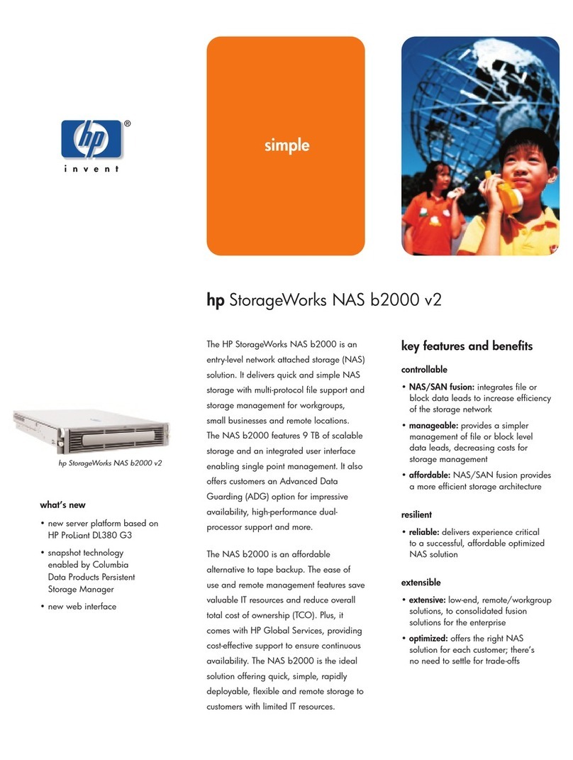 HP StorageWorks NAS b2000 - v2 datasheet