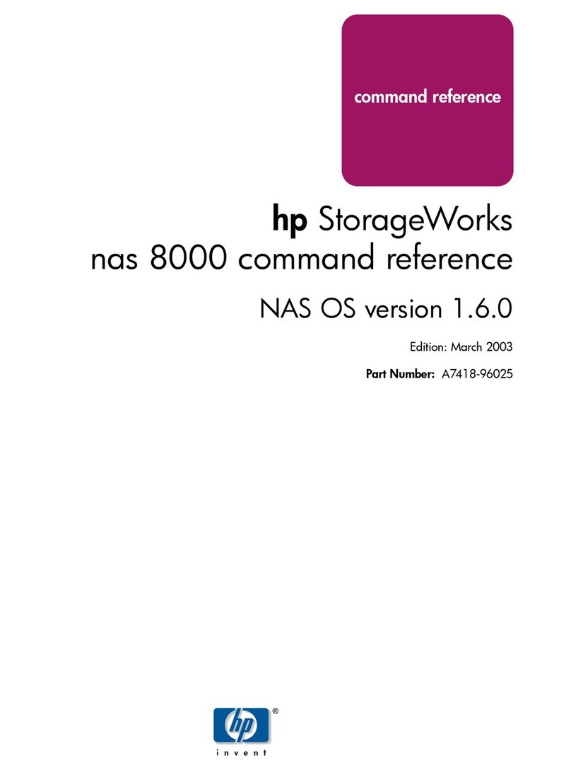 HP StorageWorks NAS 8000 - Version 1.6.X Command reference guide HP StorageWorks NAS 8000 - Version 1.6.X Command reference guide