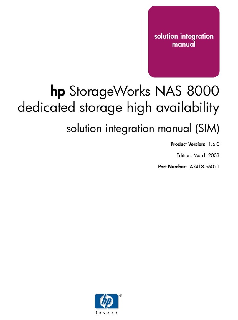 HP StorageWorks NAS 8000 - Version 1.6.X User manual