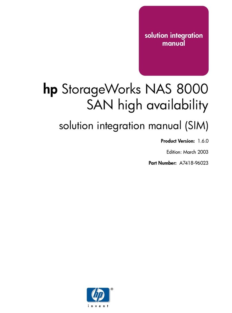 HP StorageWorks NAS 8000 - Version 1.6.X User manual HP StorageWorks NAS 8000 - Version 1.6.X User manual