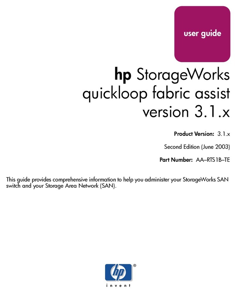 HP StorageWorks MSA 2/8 - SAN Switch User manual