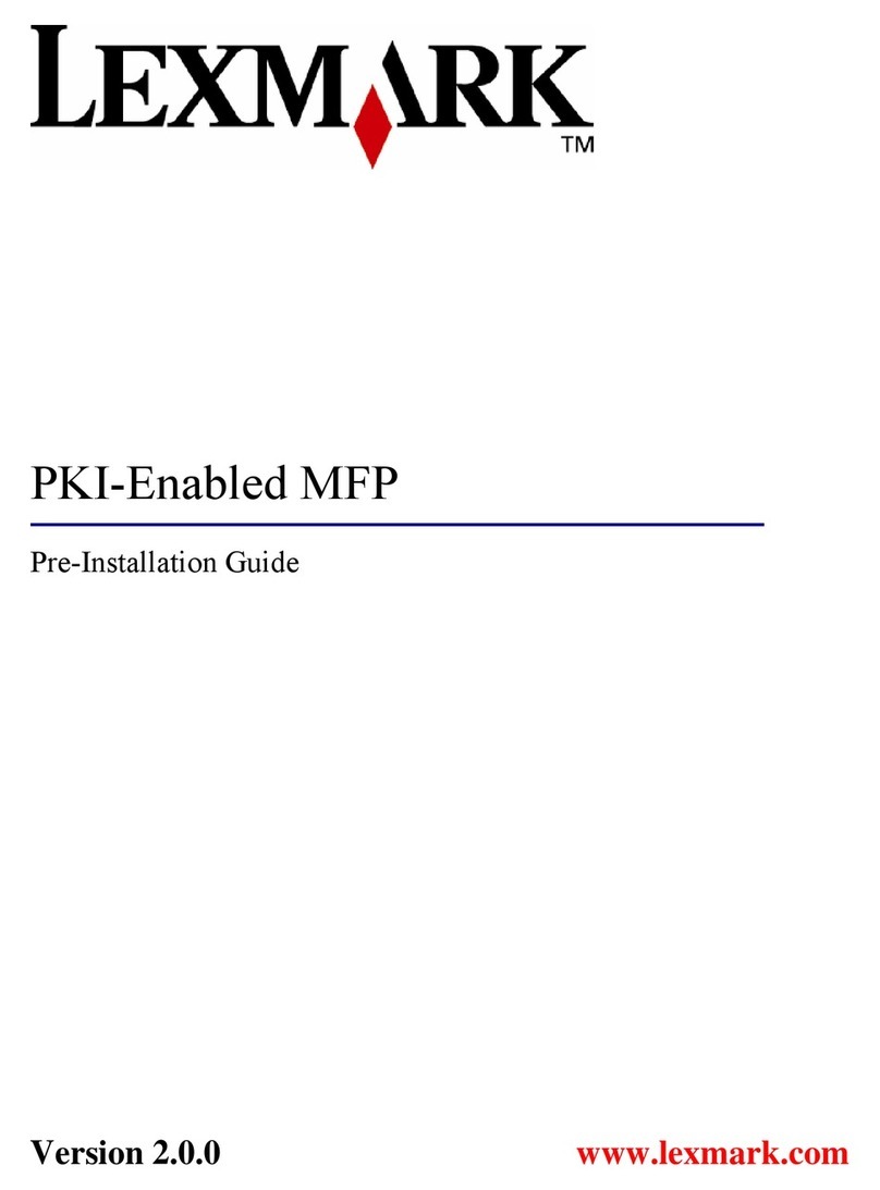Lexmark X782E User manual