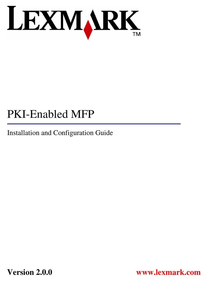 Lexmark X782 Operator's manual