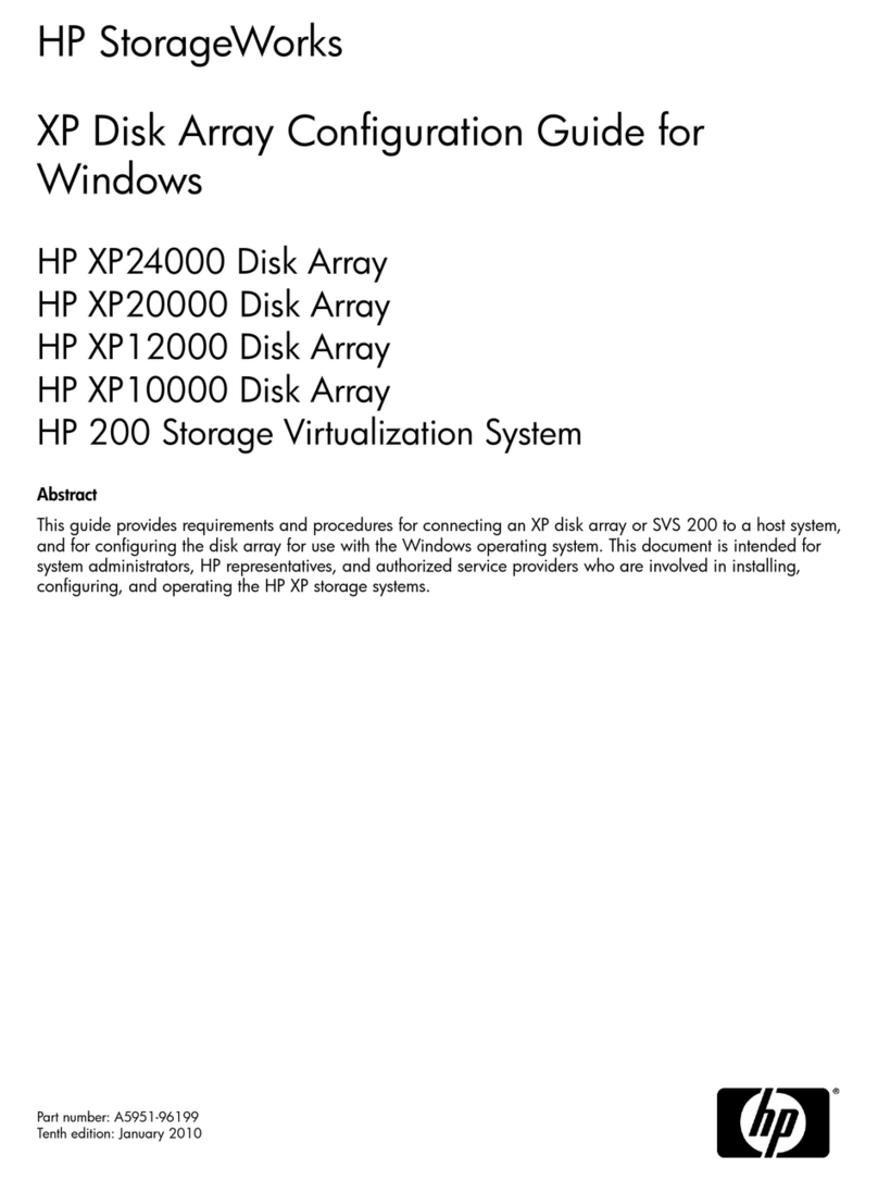 HP StorageWorks XP10000 - Disk Array User manual