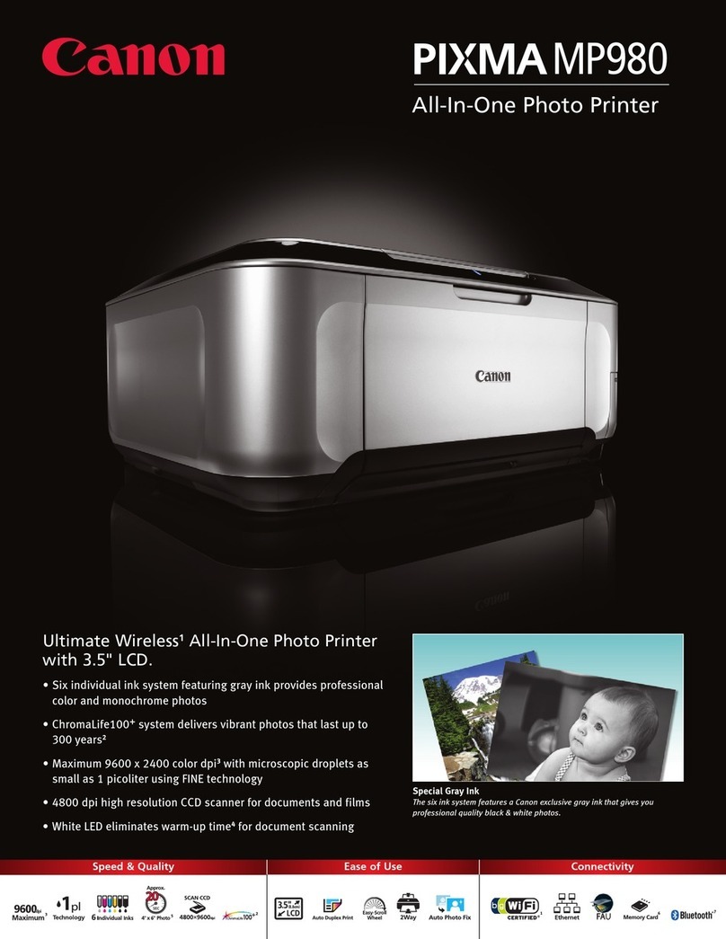 Canon MP980 series User manual