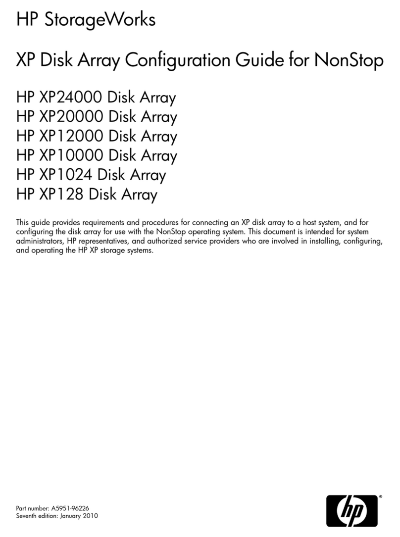 HP StorageWorks XP10000 - Disk Array User manual