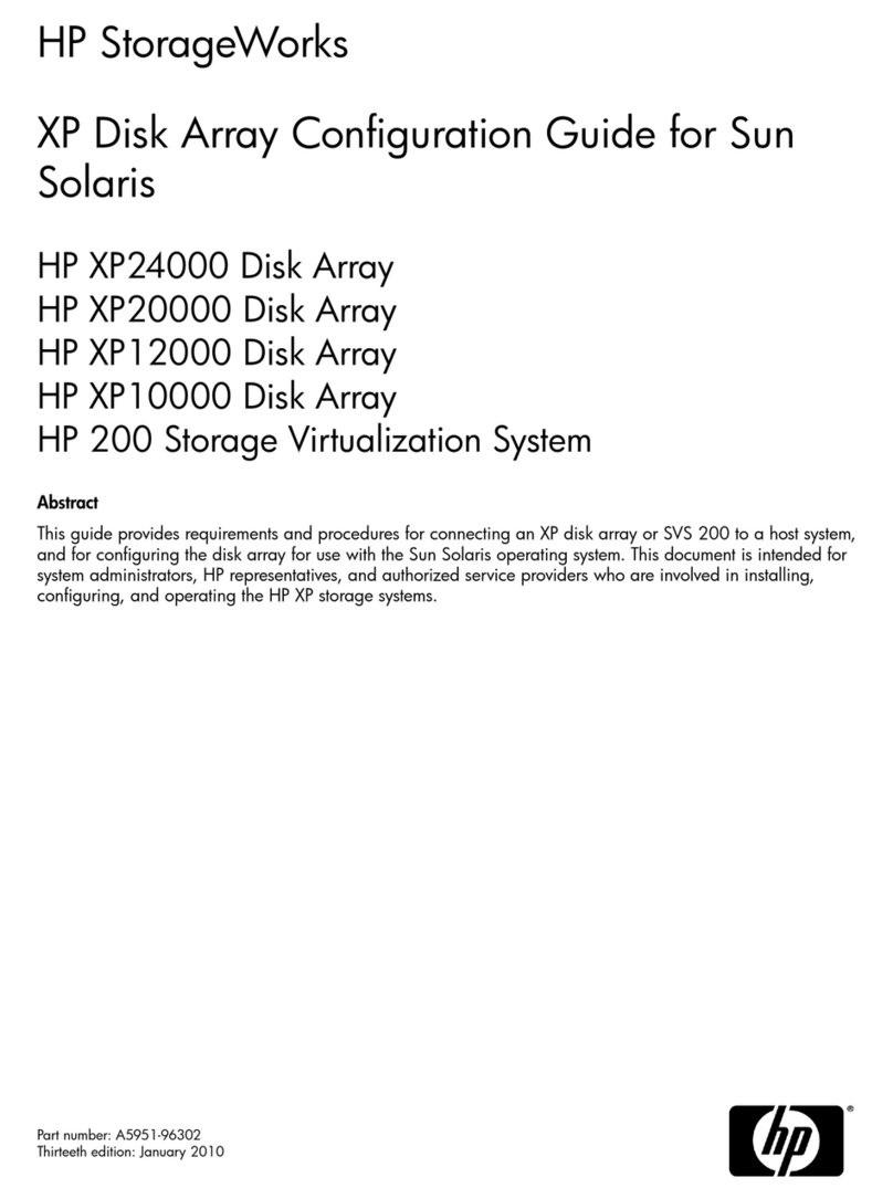 HP StorageWorks XP10000 - Disk Array User manual