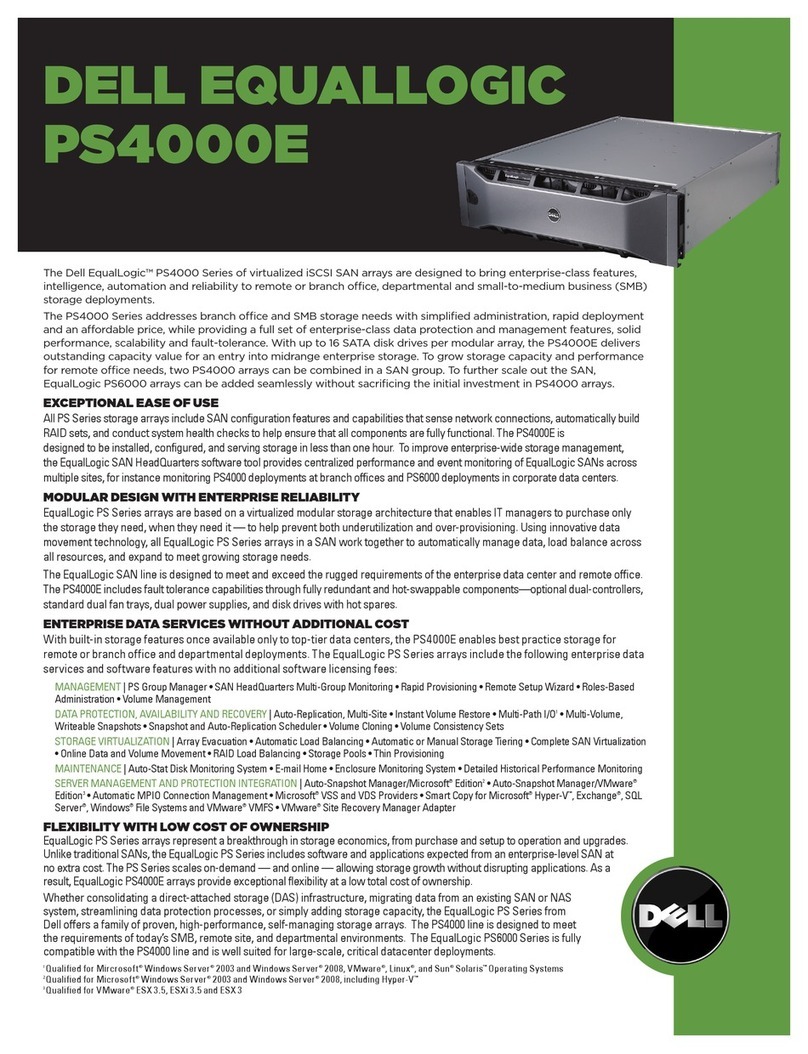 Dell PS4000E User manual