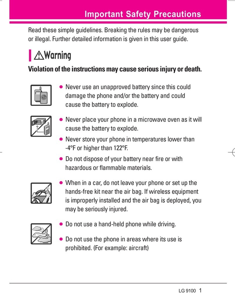 LG VX9100 -  enV2 Cell Phone user guide