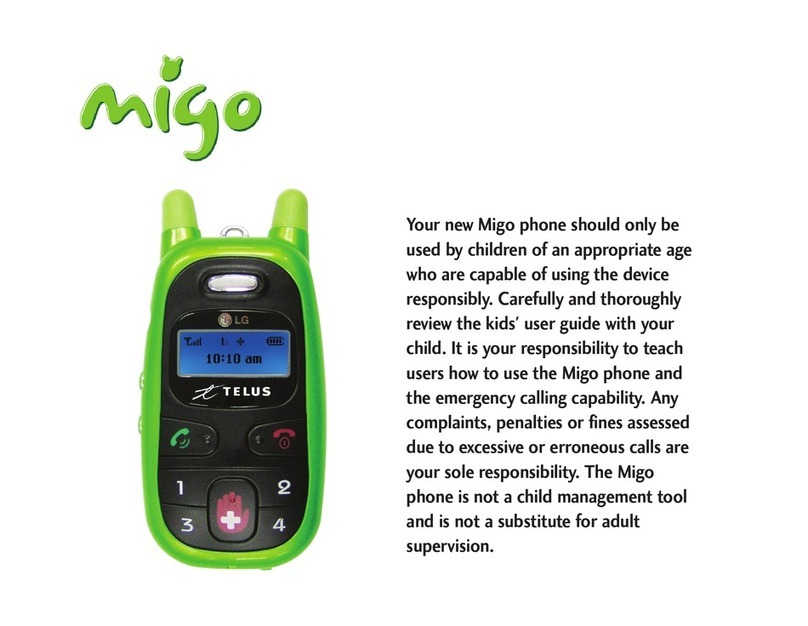 LG VX1000 -  Migo Cell Phone 8 MB User manual