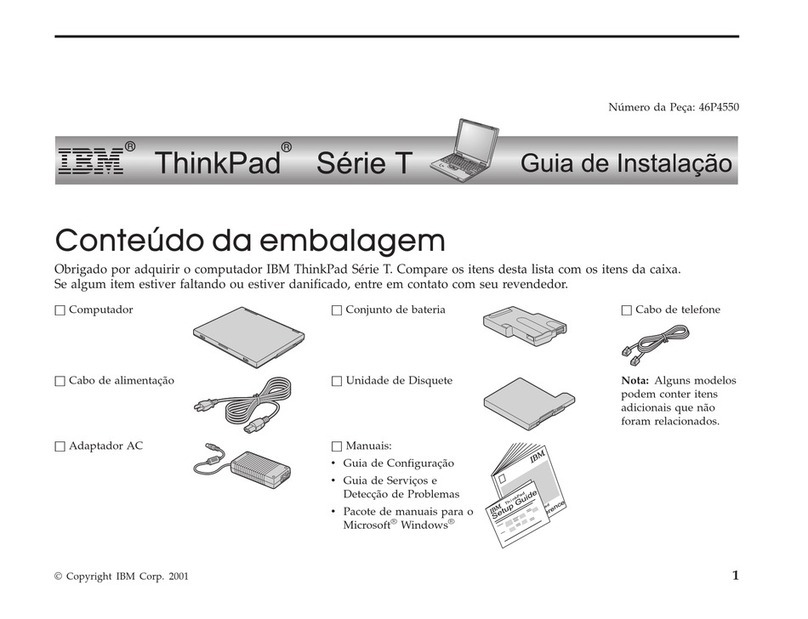 Lenovo ThinkPad T23 User manual