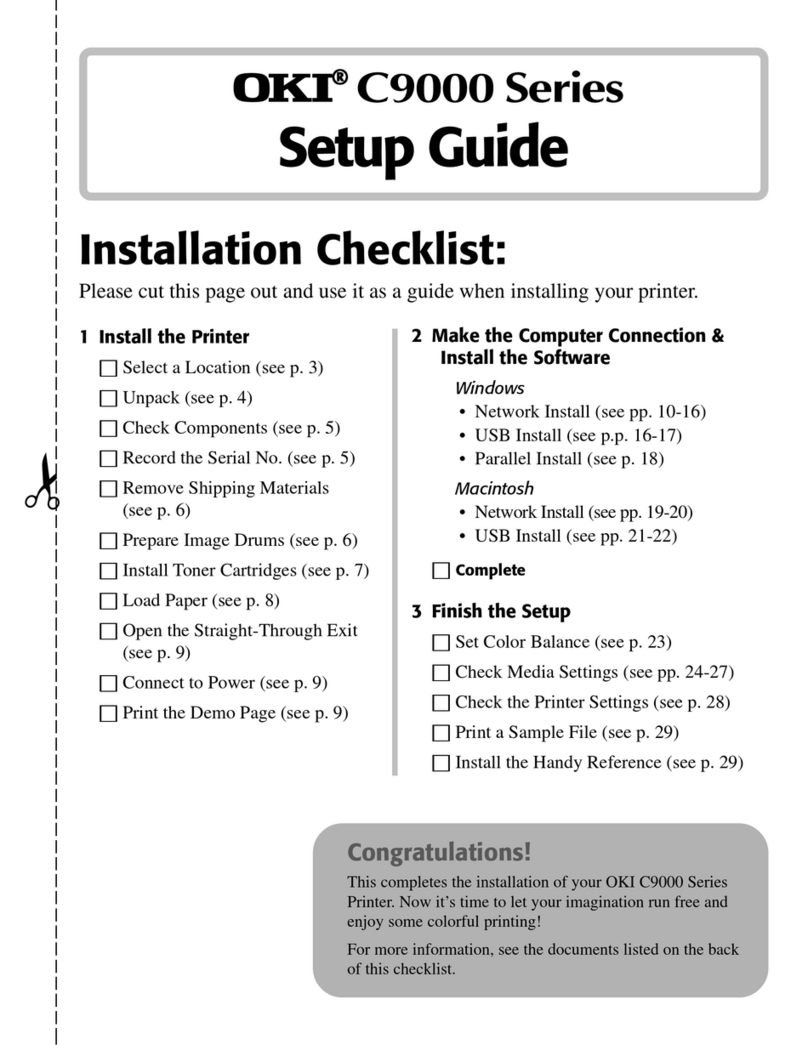 Oki C9200 User manual