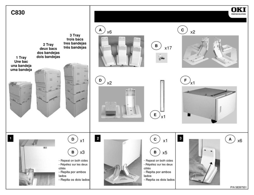 Oki C830dn installation instructions
