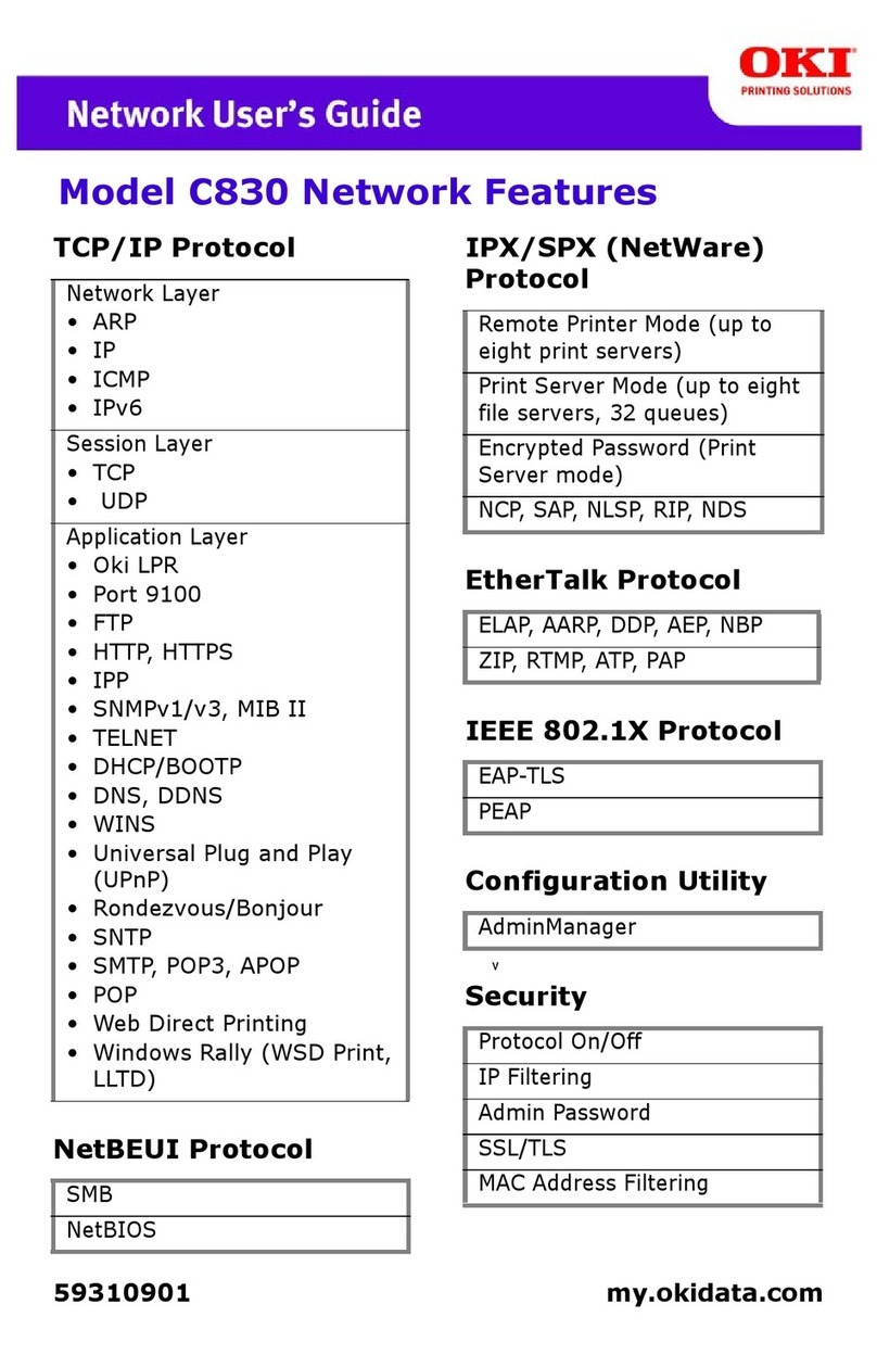 Oki C810n Installation instructions Oki C810n Installation instructions