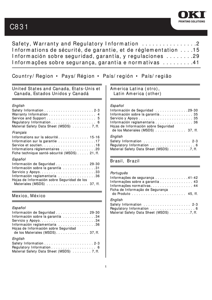 Oki C831dn User manual