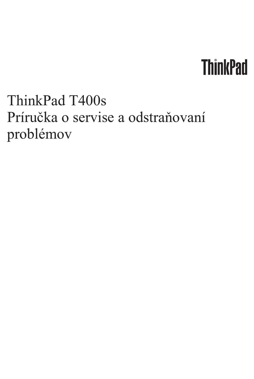 Lenovo ThinkPad T400s Príručka o servise a odstraňovaní problémov