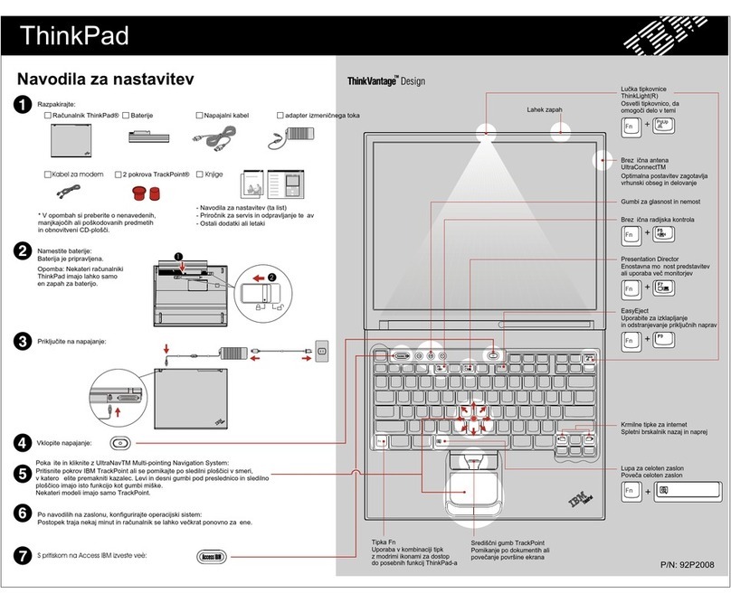 Lenovo THINKPAD T41 Guide