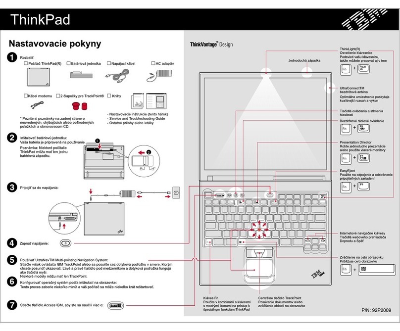 Lenovo THINKPAD T41 User manual