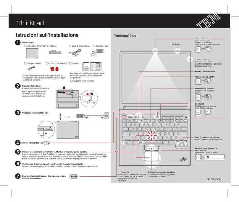 Lenovo THINKPAD T41 User manual