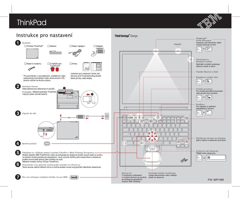 Lenovo THINKPAD T41 User manual