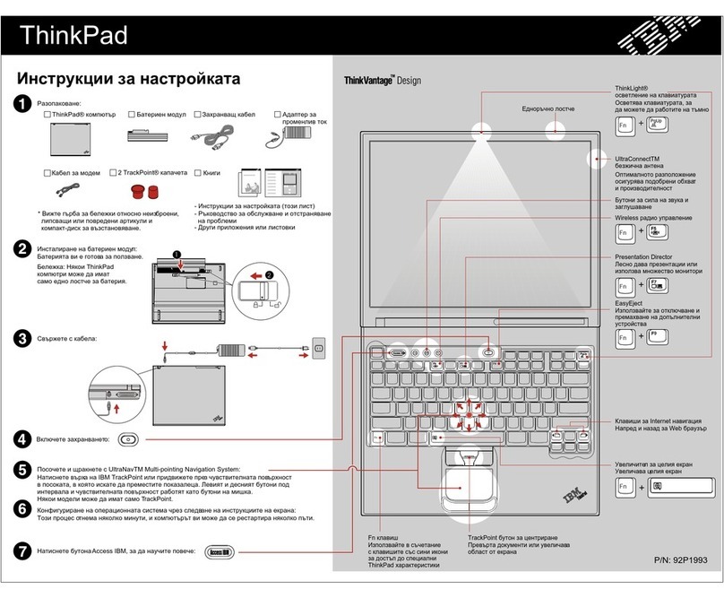 Lenovo THINKPAD T41 User manual