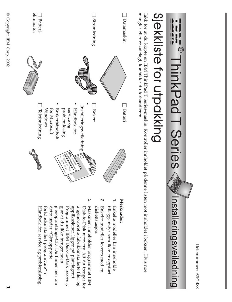 Lenovo ThinkPad T40 User manual