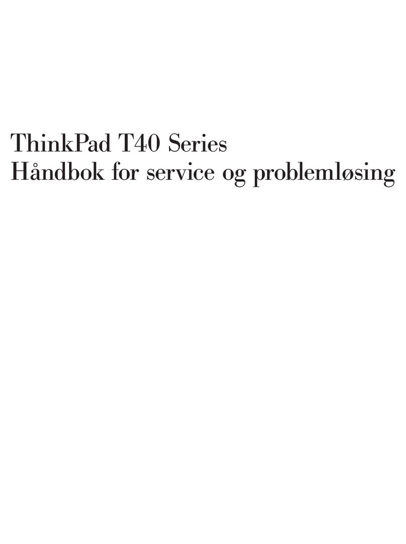 Lenovo ThinkPad T40 Service manual