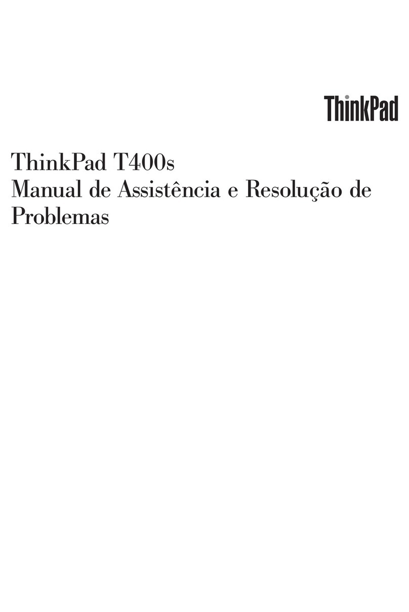 Lenovo ThinkPad T400s Manual de assistência e resolução de problemas