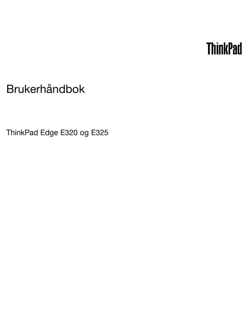 Lenovo ThinkPad Edge E320 User manual