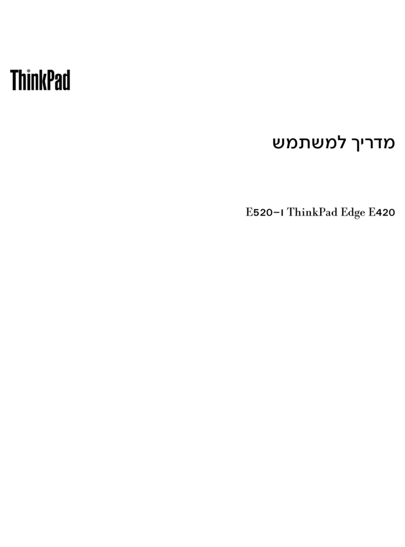 Lenovo ThinkPad Edge E420 User manual
