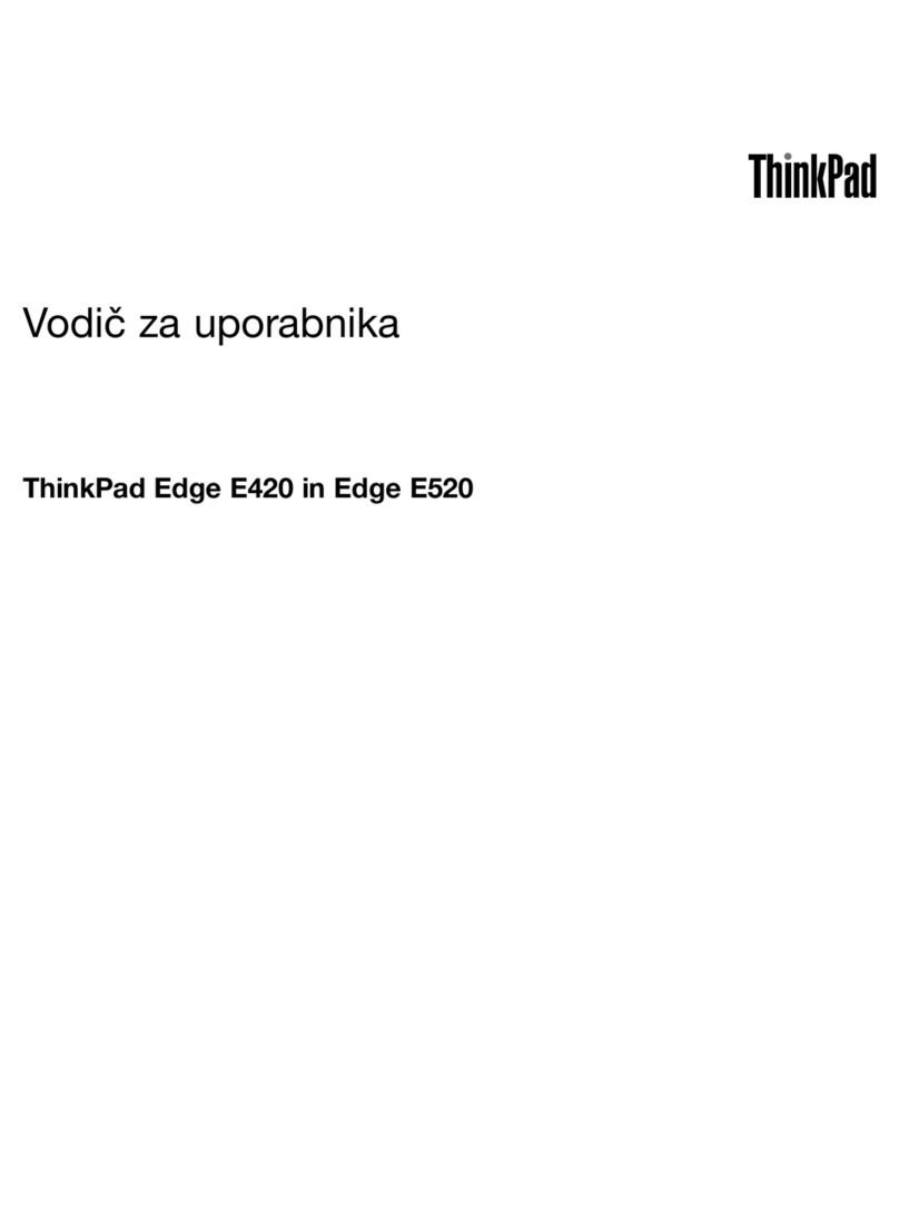 Lenovo ThinkPad Edge E420 Vodič za uporabnika