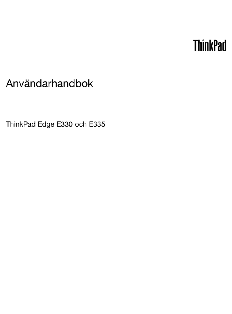 Lenovo ThinkPad Edge E330 Användarhandbok